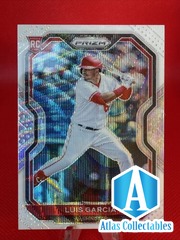 2021 Panini Prizm Baseball White Wave Prizm # 57 Luis Garcia